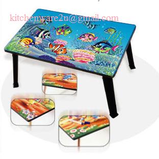 P00061 โต๊ะญี่ปุ่นผืนผ้า ขนาด 16 * 24 นิ้ว ขาพลาสติก หลากหลายลาย  (ราคาส่งต่อกล่อง : กล่องละ 8 ตัว)