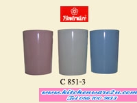 P08864 ถ้วยน้ำดื่ม กว้าง3 นิ้ว สูง 3 นิ้วจุ 11 oz สีพื้น เมลามีนแท้ Flowerware เครือซูปเปอร์แวร์ No.C51-3 (ราคาส่งต่อ 12ใบ:เฉลี่ย 25 บใบ)