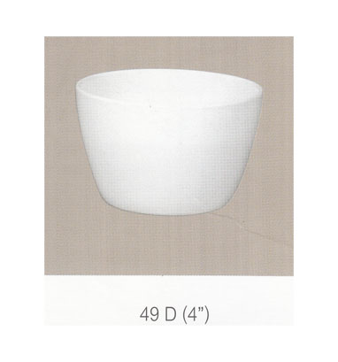 P09018 โถตุ๋น 4 นิ้ว สีพื้น เมลามีนแท้ Flowerware เครือซูปเปอร์แวร์ No.ฺ49D (ราคาส่งต่อ 12 ใบ: เฉลี่ย 43 บต่อใบ)