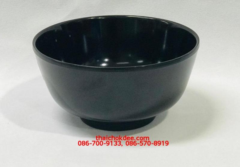 P10945 ชามแบ่ง 4 นิ้ว สีดำ เมลามีนแท้ Flowerware เครือซูปเปอร์แวร์ No.B822-4 (ราคาส่งต่อ 12 ใบ: เฉลี่ย 22 บ/ใบ)